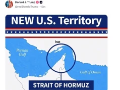 Donald Trump mówi, że Cieśnina Ormuz to "nowe terytorium USA" w poście na Truth Social