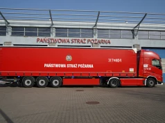 Ciągnik siodłowy i naczepy, czyli KW PSP Katowice na zakupach