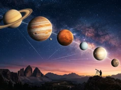 Geometria Układu Słonecznego: sześć planet w jednej linii nad horyzontem