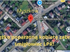 Dramat w Myszkowie! Znaleziono ciężko poparzoną kobietę. Interweniował śmigłowiec LPR