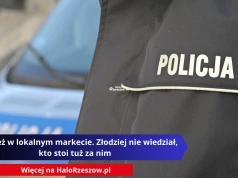 Kradzież w lokalnym markecie. Złodziej nie wiedział, kto stoi tuż za nim