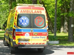 Poparzenie gorącym asfaltem w Gryfowie Śląskim