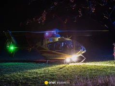 Pieszy został potrącony na A2. Na miejscu lądował śmigłowiec LPR