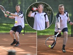 Dariusz Wieczorek zgubił na korcie 5 kilogramów. Tak wygląda ciężki trening polityka…