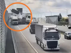 Rozbite ciężarówki na A1 pod Piotrkowem. GDDKiA opublikowała nagranie