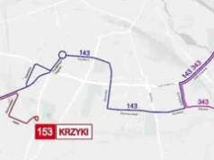 Linia 143 zostanie podzielona na dwie krótsze trasy – 143 i 153, a dwa dni później ruszy nowa linia 343, która połączy Księże z Wielką Wyspą.