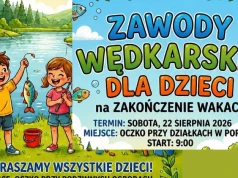 Dzieci pożegnają wakacje z wędką. Zawody nad „Oczkiem” w Poraju!