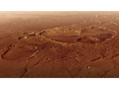 Krater Schiaparelli na Marsie na nowych zdjęciach sondy Mars Express