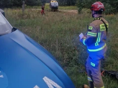 Groźny wypadek w naszym regionie. 12-latek jechał rowerem, trzymając się hulajnogi. Wylądował śmigłowiec LPR