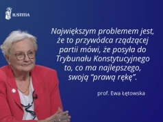 Profesor Łętowska: rekomendacja premiera to był pocałunek śmierci