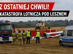 Katastrofa szybowca pod Lesznem. Nie żyje 67-letni pilot