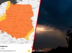 Czerwony alert na Dolnym Śląsku. Burze nad Polską