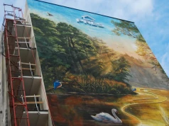 Przyroda na ścianie? Od kilku dni możemy podziwiać dość oryginalny mural