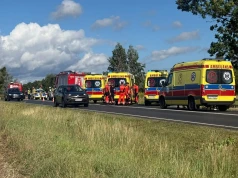 Zderzenie pojazdów na drodze krajowej nr 82. Utrudnienia z przejazdem w Turce
