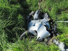 Pijany motocyklista uderzył w przepust. Miał sądowy zakaz