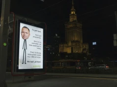 Karykatury prezydenta w centrum Warszawy. Akcja Greenpeace w rocznicę weta