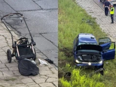 Kierowca wpadł na chodnik. Zabił rodziców, roczne dziecko walczy o życie