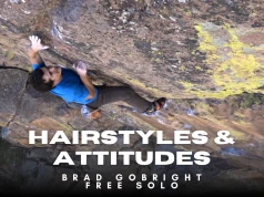 Brad Gobright free solo na „Hairstyles and Attitudes” (5.12b/c)