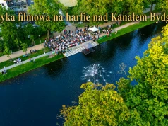 Harfa na tle Kanału Bydgoskiego i harfistka z dużym potencjałem na karierę