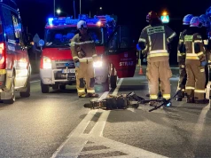 Poważny wypadek na DK12! Nastolatek na elektrycznej hulajnodze potrącony przez samochód