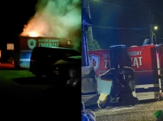 Pożar samochodu DIOZ na Podhalu. "Górale podpalili nas w odwecie za konie"