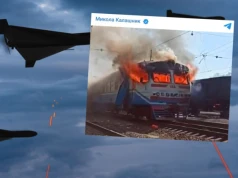 Rosyjski dron uderzył w pociąg pod Charkowem. Nie żyją dwie osoby, pięć jest rannych