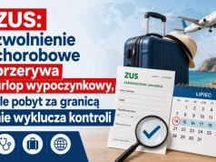 ZUS: zwolnienie chorobowe przerywa urlop wypoczynkowy, ale pobyt za granicą nie wyklucza kontroli