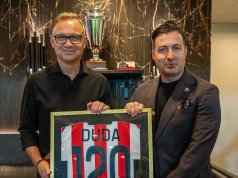Prezydent Andrzej Duda zjawił się na meczu Cracovii. Prezes: „Mogłem spowodować ból uszu”