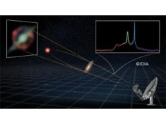 Megamaser sprzed 8 mld lat świetlnych. MeerKAT uchwycił radiowy "laser"