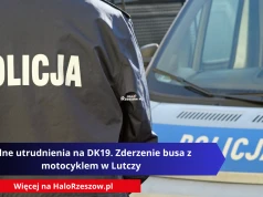 Pilne utrudnienia na DK19. Zderzenie busa z motocyklem w Lutczy