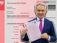 Bunt w samorządach. Formularz aktu ślubu z gwiazdką i dopiskiem "wybrać odpowiednie"