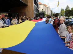 W Lublinie uczczono 35. rocznicę niepodległości Ukrainy. „Ukraina i Polska stoją ramię w ramię”