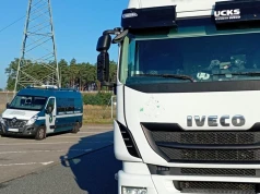 Wpadka łotewskiego kierowcy na A2