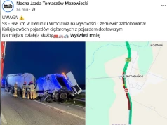 Śmiertelny wypadek na S8. Bus zderzył się z ciężarówkami. Zginęły dwie osoby