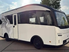 Oto elektryczny wóz Drzymały: CityFreighter. Bateria 128 kWh, w środku kuchnia, łazienka, pompa ciepła