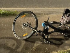 Zdarzenie drogowe z udziałem pojazdu ciężarowego i rowerzysty