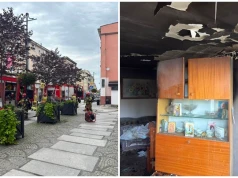 Pożar mieszkania w Strzegomiu