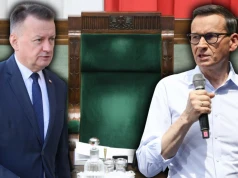 Błaszczak uderza w Morawieckiego. "Działanie na rzecz Koalicji 13 grudnia"
