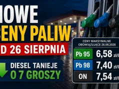 Nowe ceny paliw od 26 sierpnia. Diesel tanieje o 7 groszy
