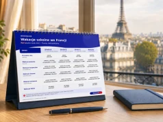 Kalendarz wakacji i ferii szkolnych we Francji 2026/2027