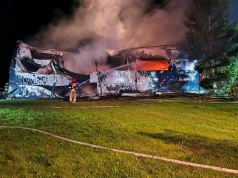 Nocny pożar hali w Stramniczce. Duże straty
