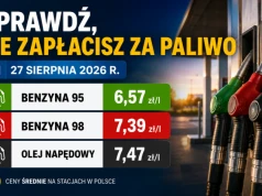 Sprawdź, ile zapłacisz za paliwo 27 sierpnia 2026 r.!!