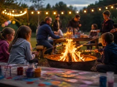 Wodne balony, ognisko i s’mores w Nowym Sączu. Rodzinna niedziela na Porębie Małej
