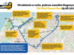 Olsztyn: Utrudnienia w ruchu podczas Citi Ukiel Sunset Run 2026