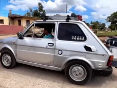 „Maluch” na węgiel. Kubański mechanik zrobił z polskiego Fiata nietypowy samochód