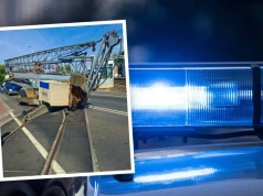 Żuraw blokuje tory serwisowe w Gogolinie. Są utrudnienia w ruchu
