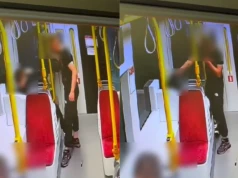 Bił pięścią po głowie i szarpał za plecak. Atak na pasażera tramwaju w Gdańsku zarejestrowały kamery