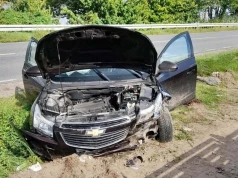 Wypadek na DK62. 21-letnia pasażerka trafiła do szpitala