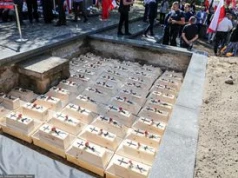 Uroczystości na Wołyniu. Pochowano szczątki 55 polskich ofiar zbrodni