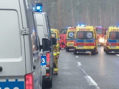 Wypadek na S19 pod Sokołowem Młp. Zderzyły się trzy motocykle i samochód osobowy. 3 osoby ranne!